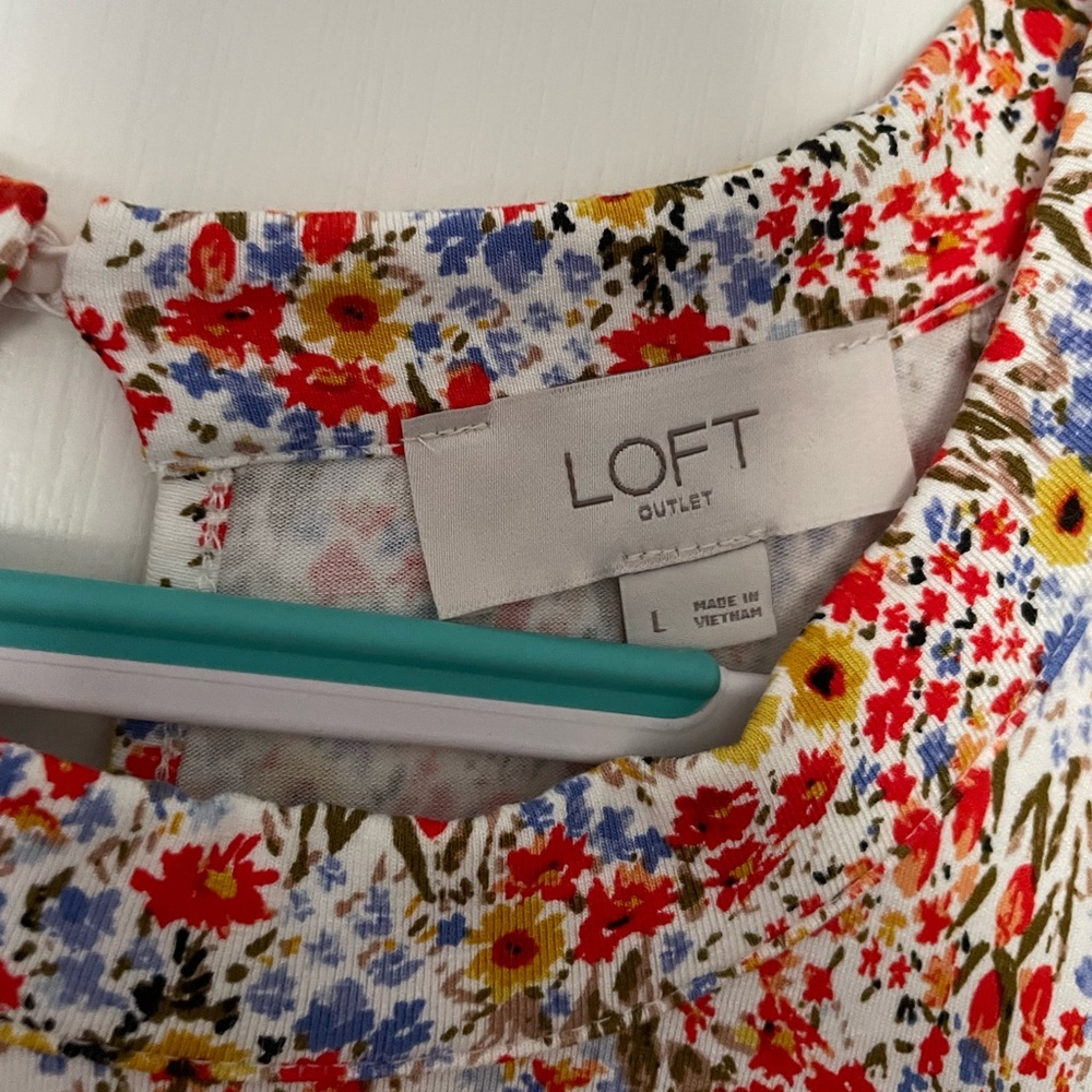 NWOT LOFT Floral Halter Dress - Picture 4 of 5